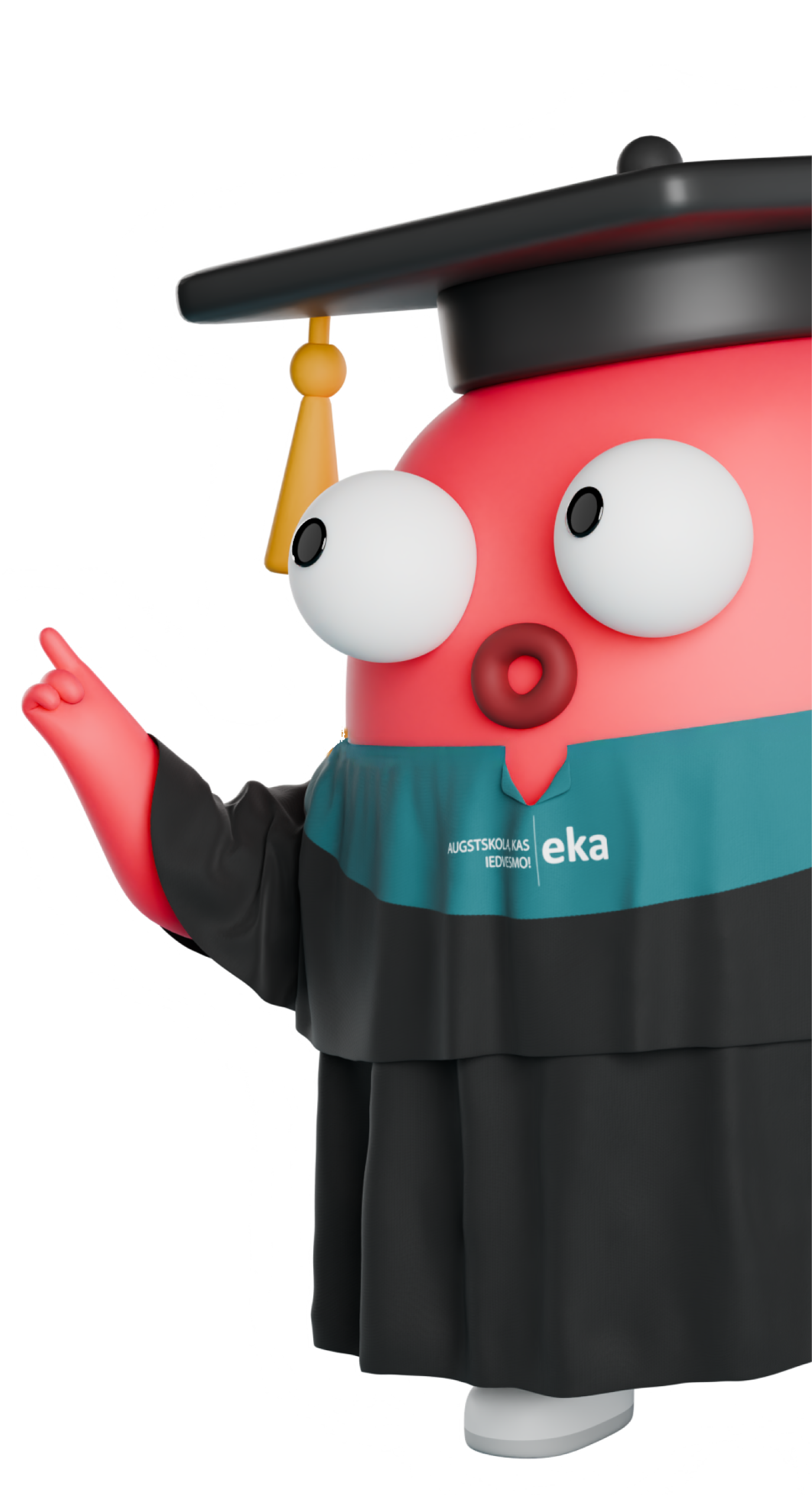 EKA tēls absolventa tērpā